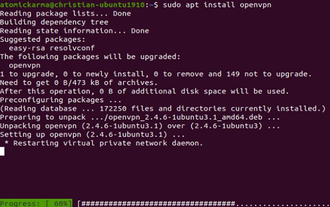 Cài đặt OpenVPN trên Linux