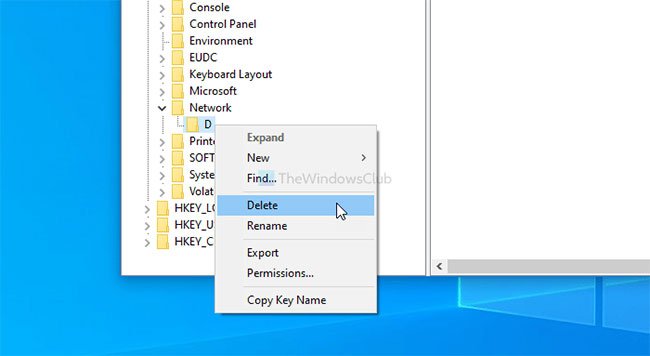 Chọn tùy chọn Delete và nhấp vào OK để xác nhận