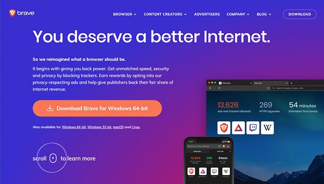 Tải xuống và cài đặt trình duyệt Brave