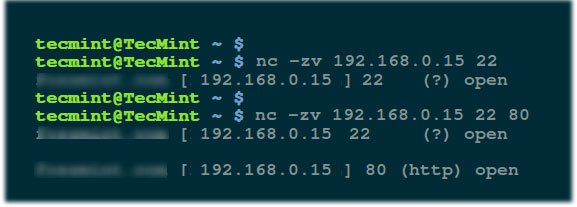 Kiểm tra các cổng mở bằng netcat