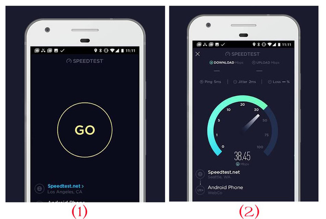 Cách kiểm tra tốc độ mạng qua SpeedTest không quá 1 phút - Ảnh 2. Cách kiểm tra tốc độ mạng qua SpeedTest không quá 1 phút - Ảnh 2.