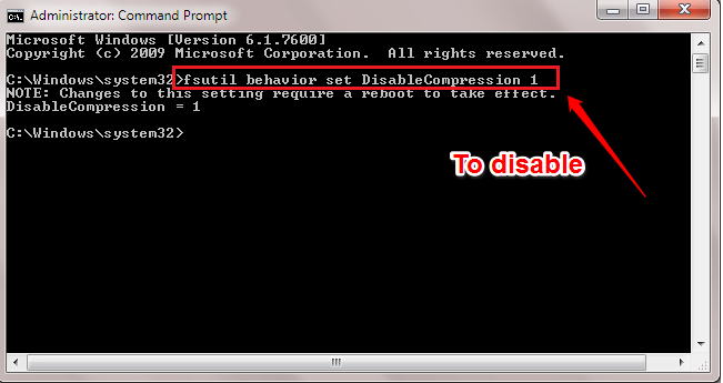  vô hiệu hóa tính năng nén file NTFS