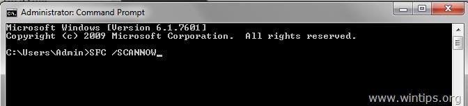 Nhập lệnh vào cửa sổ command prompt