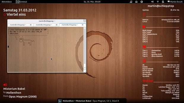 Giao diện Debian