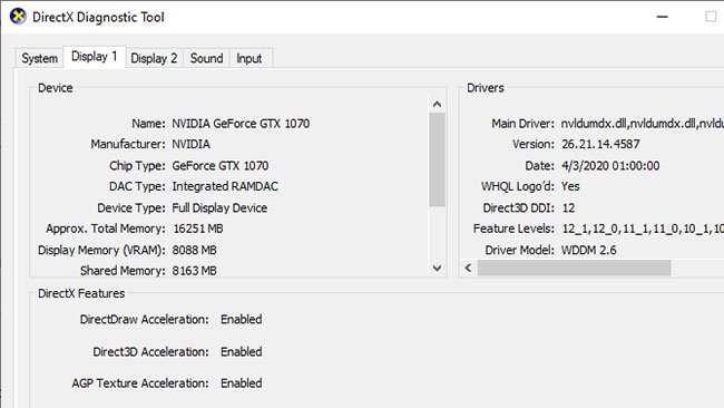 Cập nhật driver GPU