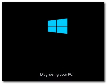 PC bị kẹt trong màn hình Diagnosing your PC