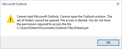 Lỗi OUtlook