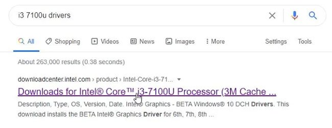 Tìm kiếm “driver i3 7100u”