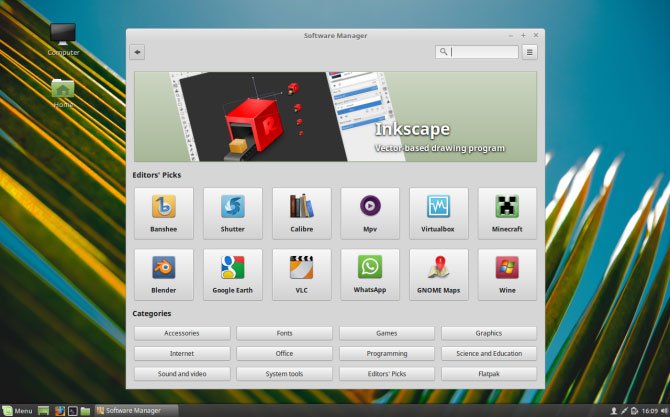 Trình quản lý phần mềm của Linux Mint