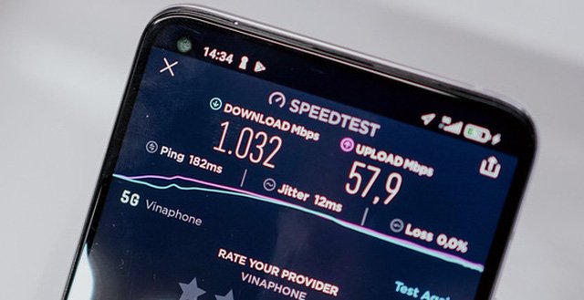 5G được thiết kế để cung cấp tốc độ dữ liệu cao nhất lên đến 20Gbps