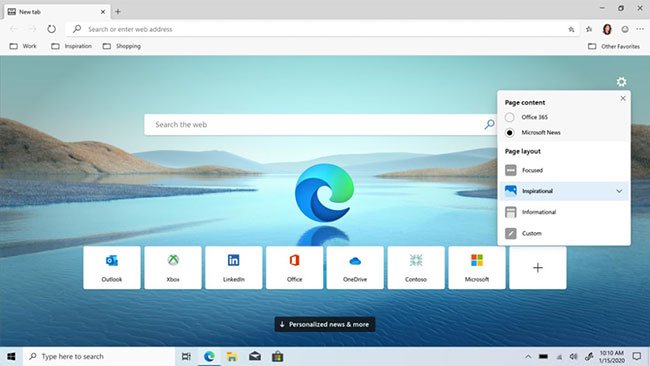 Microsoft Edge là một trình duyệt Internet dựa trên Chromium
