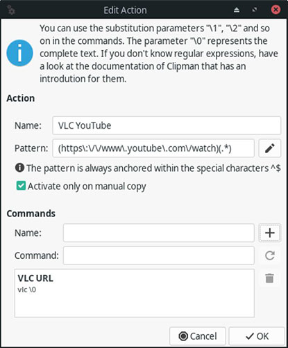 Hành động thực tế để mở trong VLC