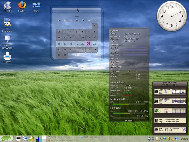 Giao diện OpenSUSE