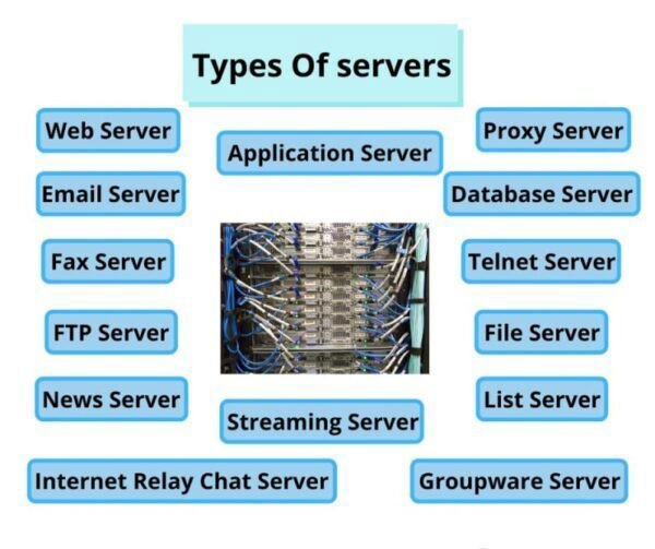 Có nhiều loại server khác nhau và mỗi loại chuyên cung cấp dịch vụ riêng