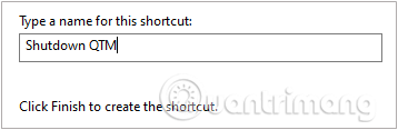 Nhập tên chức năng bạn định tạo shortcut trên màn hình