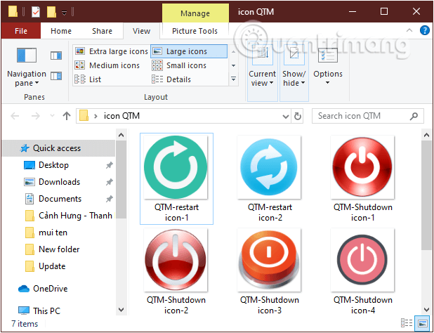 Down về một số icon đẹp để làm biểu tượng đại diện cho shortcut/hotkey của mình