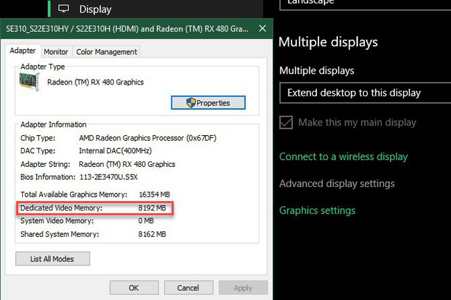 VRAM là gì? Cách tăng VRAM trên Windows, Card màn hình và BIOS - Ảnh 3. VRAM là gì? Cách tăng VRAM trên Windows, Card màn hình và BIOS - Ảnh 3.