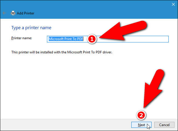 Printer name