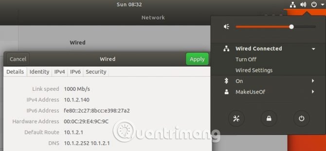Tìm địa chỉ IP trên GUI phiên bản mới 