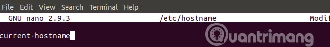 Thiết lập kiểu hostname
