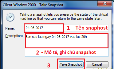 Hướng dẫn sử dụng snapshot cơ bản trong VMware - Ảnh 3. Hướng dẫn sử dụng snapshot cơ bản trong VMware - Ảnh 3.