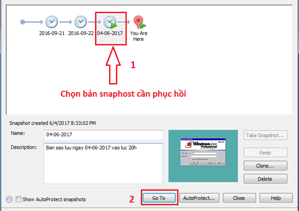 Hướng dẫn sử dụng snapshot cơ bản trong VMware - Ảnh 6. Hướng dẫn sử dụng snapshot cơ bản trong VMware - Ảnh 6.