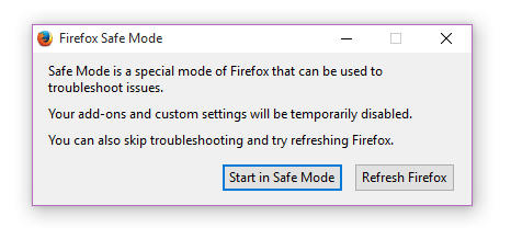 Start in Safe Mode
