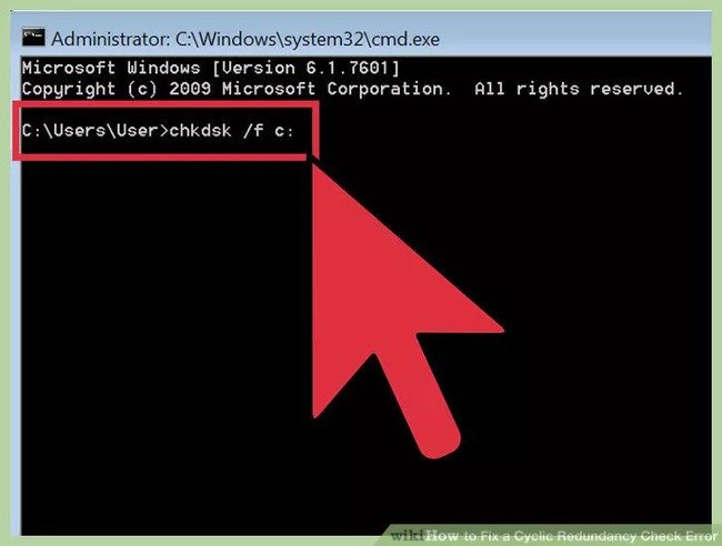 Nhập lệnh vào cửa sổ Command Prompt