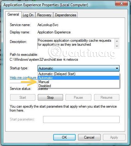 Chọn Disable 