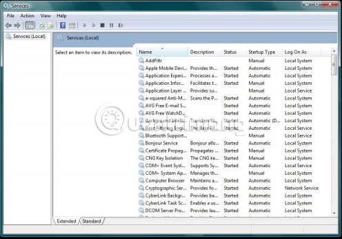 Vista có rất nhiều tiến trình