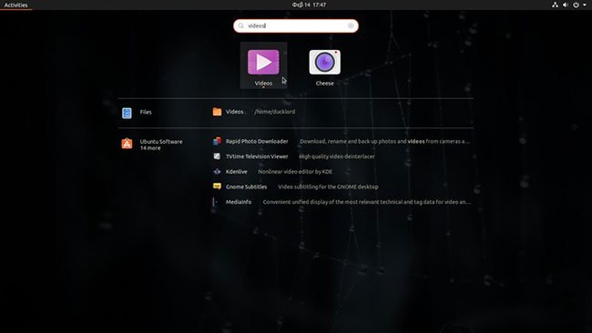 Chạy Gnome Videos