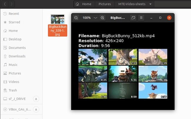 Các file được tạo ra rất hữu ích