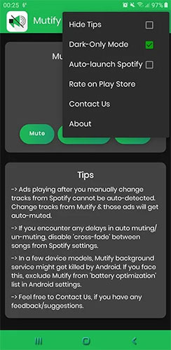 Bật “Dark-Only Mode”