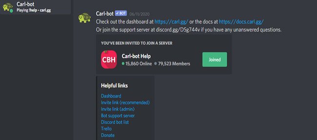 Cấu hình và sử dụng bot Discord