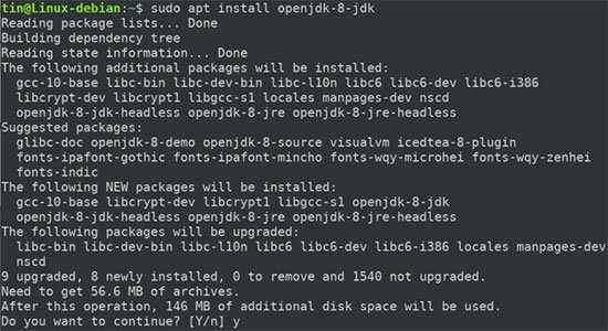 Cài đặt OpenJDK trên Debian