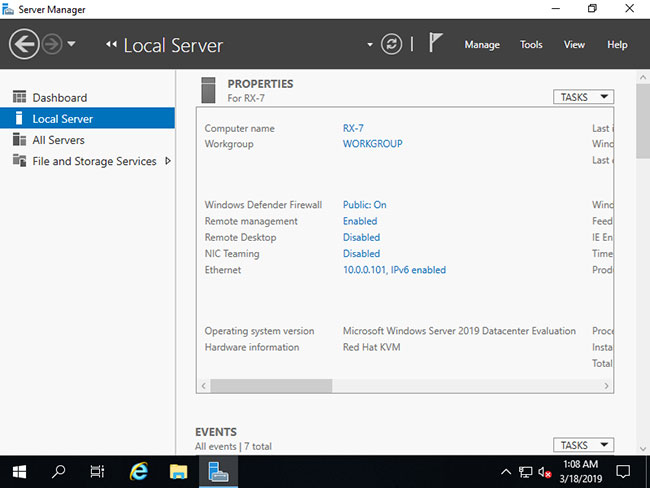 Nhấp vào Disabled cho phần Remote Desktop