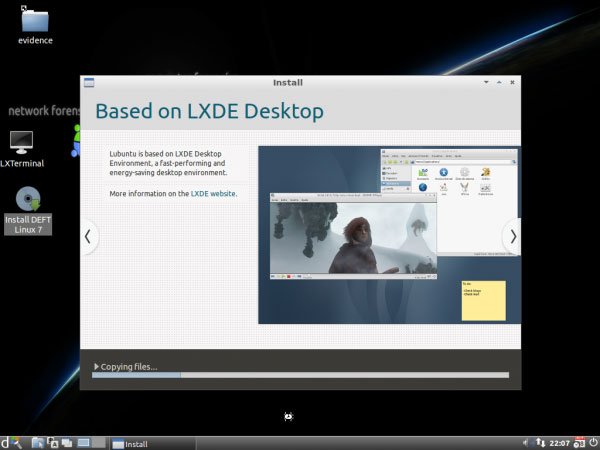 DEFT là một bản phân phối Linux dựa trên Lubuntu