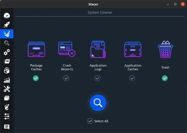 Để bật tất cả các loại dọn dẹp, hãy nhấp vào Select All