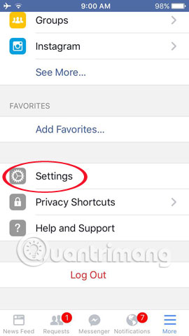 Tải ảnh HD lên Facebook trên iPhone/iPad