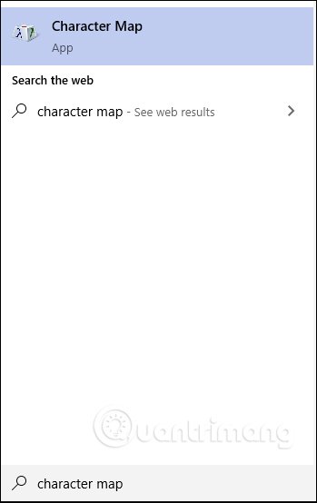 Chracter Map