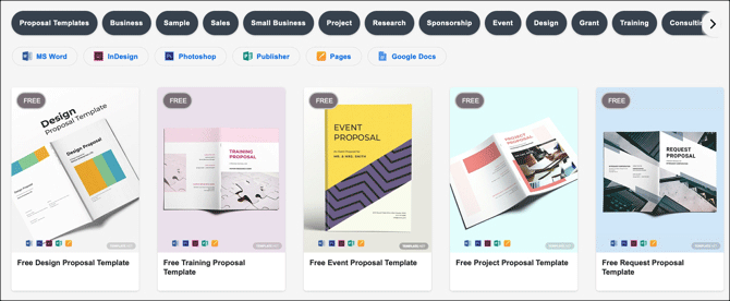 Trang web Template.net