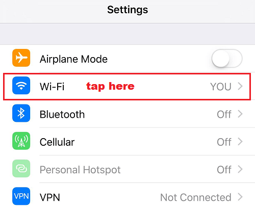 chọn Wifi