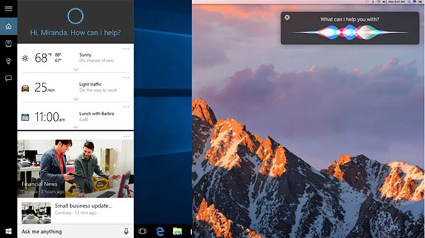 Cortana và Siri