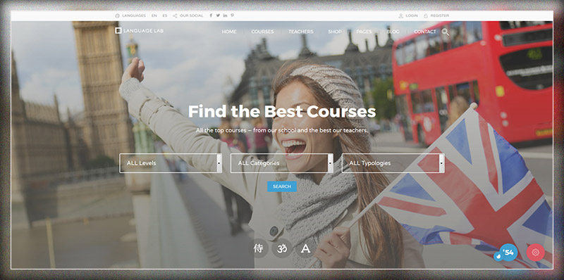 Mẫu thiết kế website trường học Education Pack