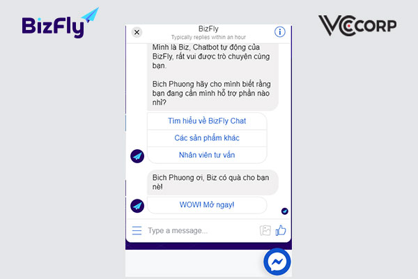 Ngôn ngữ Chatbot rõ ràng, giàu cảm xúc