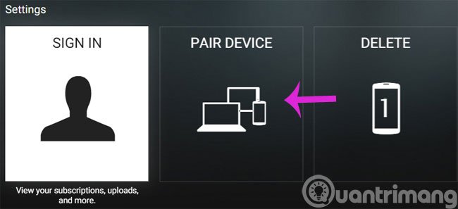 Nhấn Pair Device