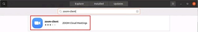 Bấm chọn "zoom-client"