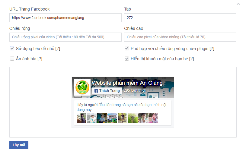 Cách chèn fanpage vào website