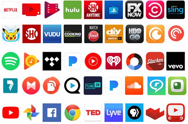Số lượng kênh trên Chromecast và Roku đều rất lớn