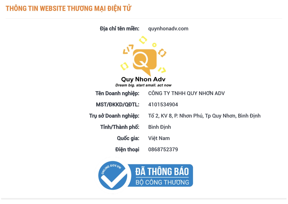 Hướng dẫn cách đăng ký website với bộ công thương